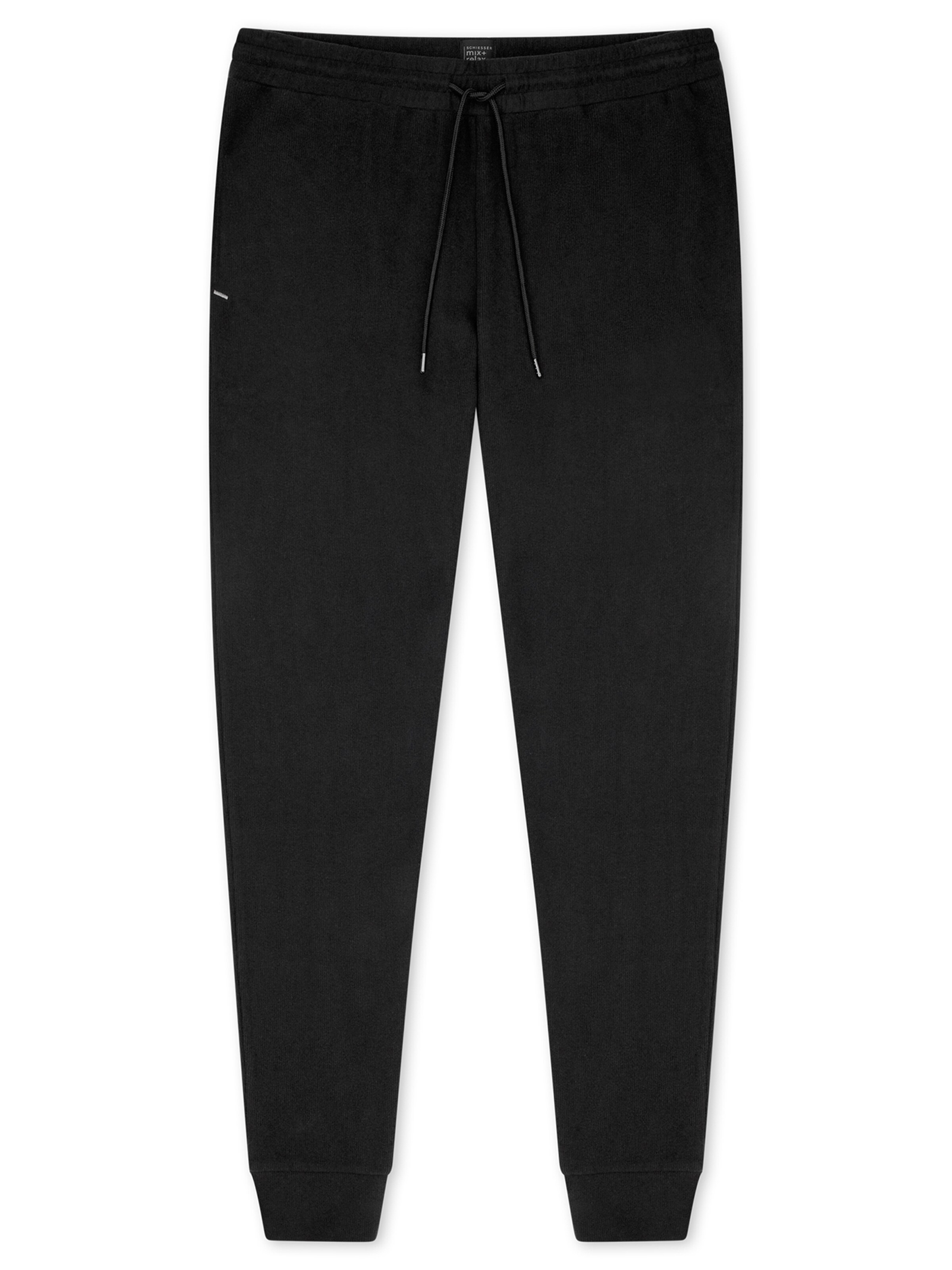 SCHIESSER Pajama pants ' Mix Relax ' in Black: front
