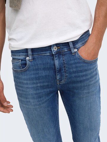 Only & Sons Skinny Jeans 'ONSWARP' in Blue