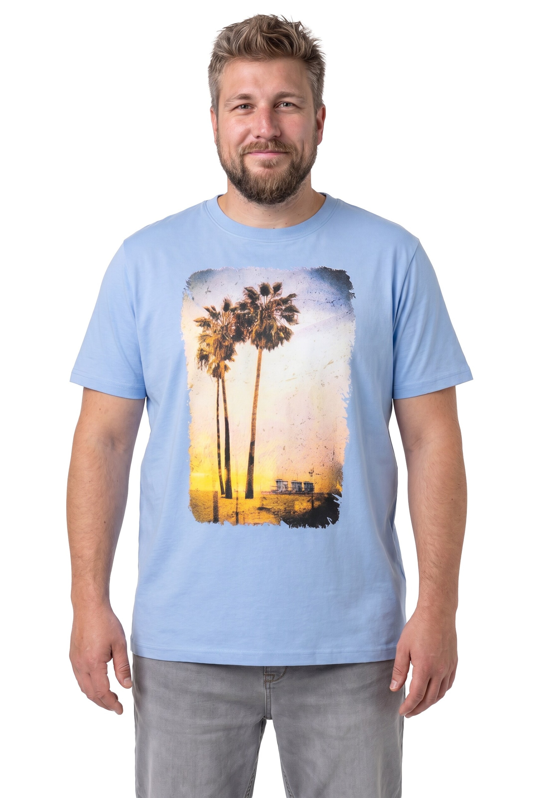 Men Plus Shirt in Gemengde kleuren