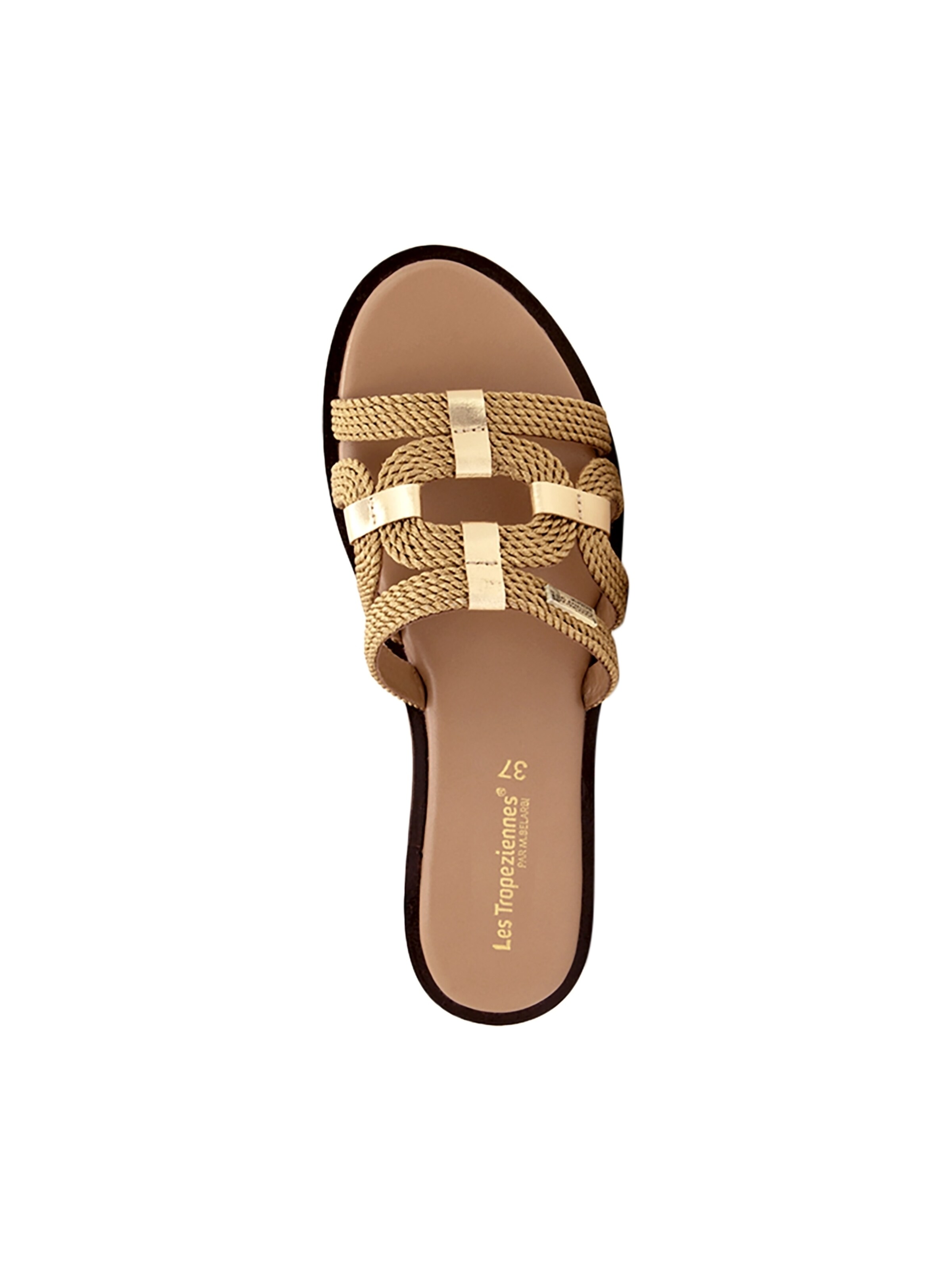 Les Tropéziennes - Sandalias 'Ledersandalen Les Gina' en oro