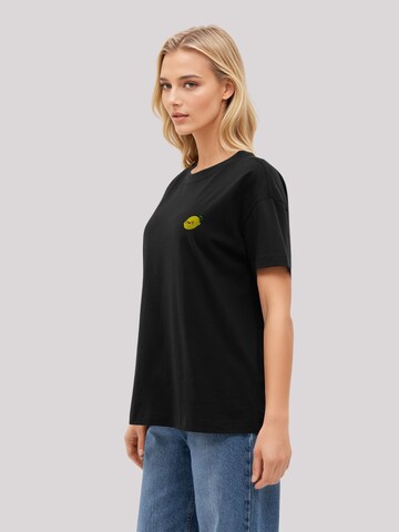 T-shirt 'Lemon Cute Face Bestickt' F4NT4STIC en noir