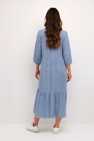 Robe 'Tiah' Cream en bleu
