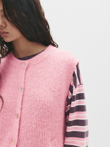 Pull&Bear Плетен елек в розово