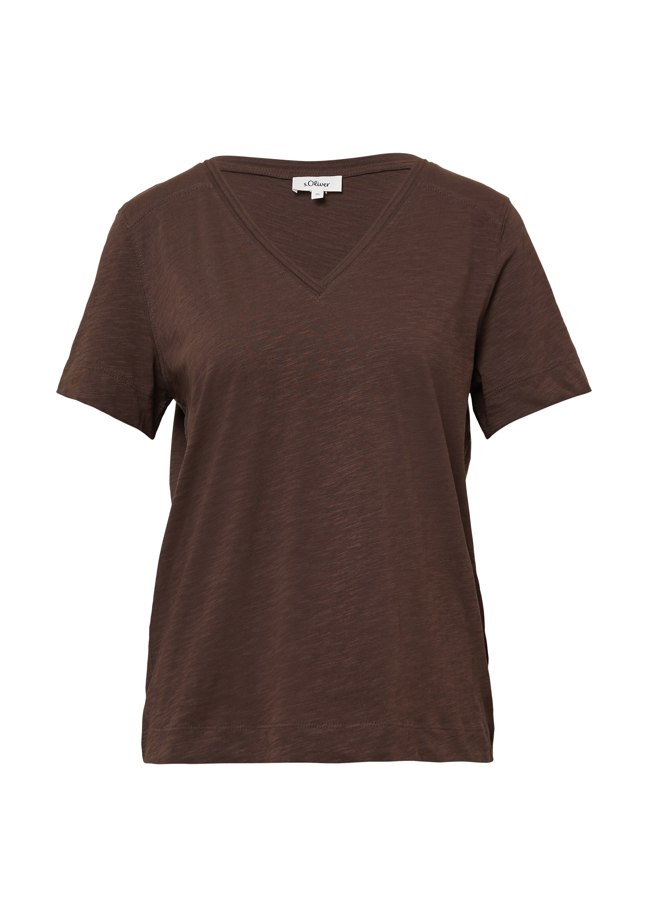s.Oliver T-Shirt in Braun: Vorderseite
