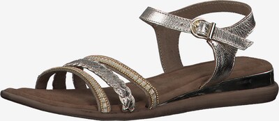 MARCO TOZZI Páskové sandály - béžová / zlatá / stříbrná, Produkt