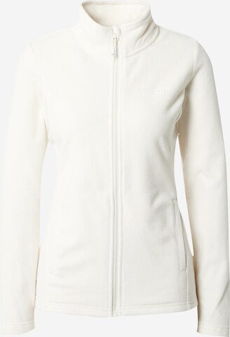 4F Functionele fleece jas in Beige: voorkant