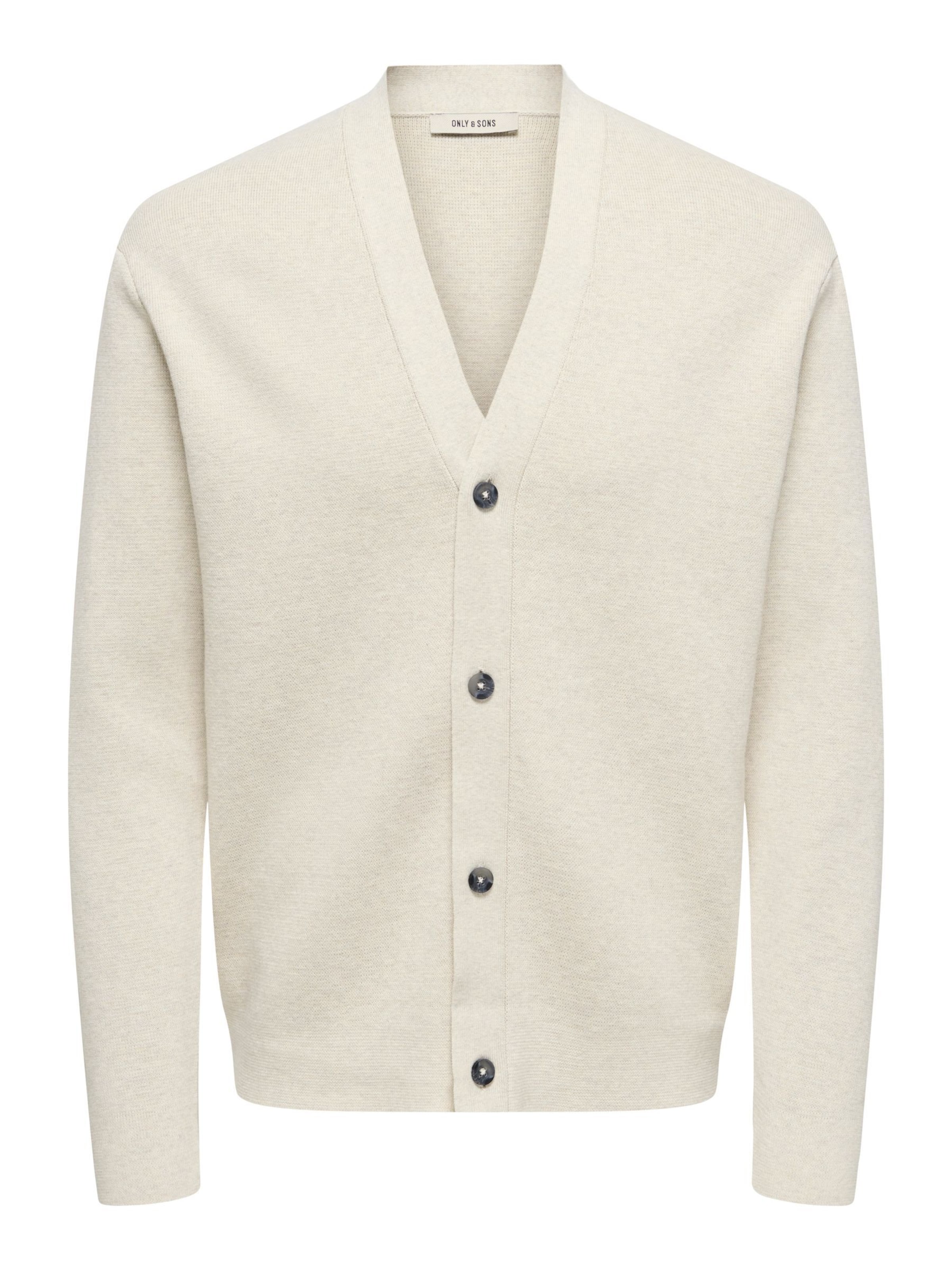 Only & Sons Vestes en maille 'ONSting' en blanc naturel, Vue avec produit
