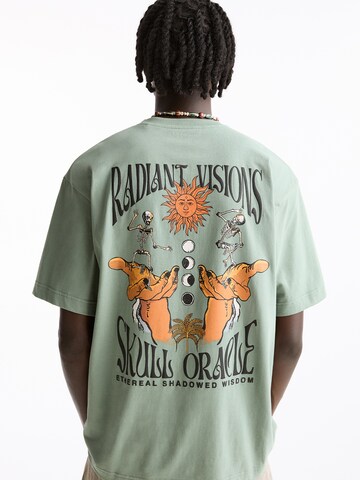 Pull&Bear T-Shirt in Grün