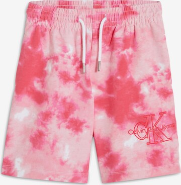 Loosefit Pantaloni di Calvin Klein Jeans in rosa: frontale