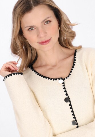 usha BLACK LABEL Knit cardigan in Beige