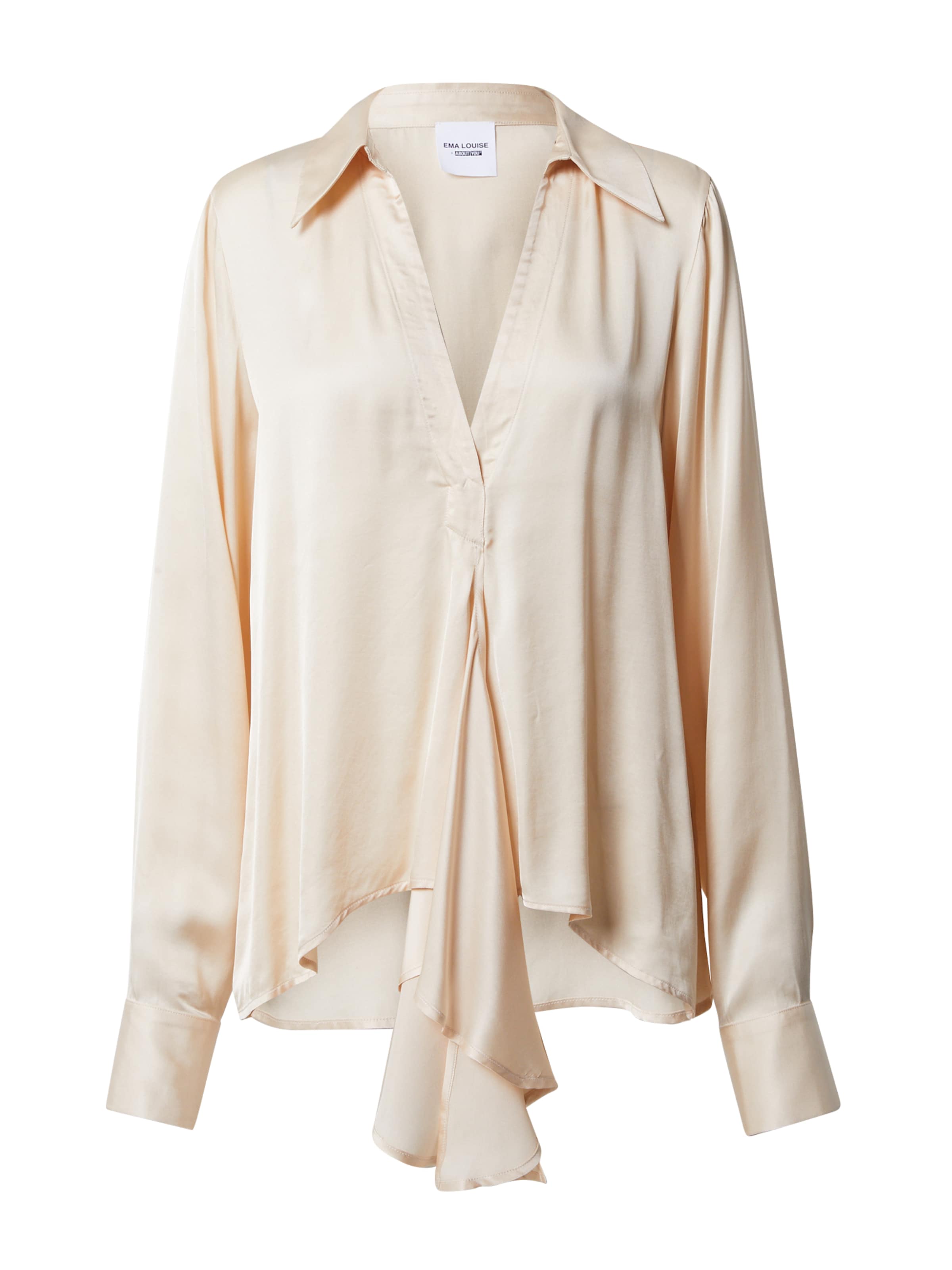 Ema Louise x ABOUT YOU - Blusa 'Bianca' en beige: frente