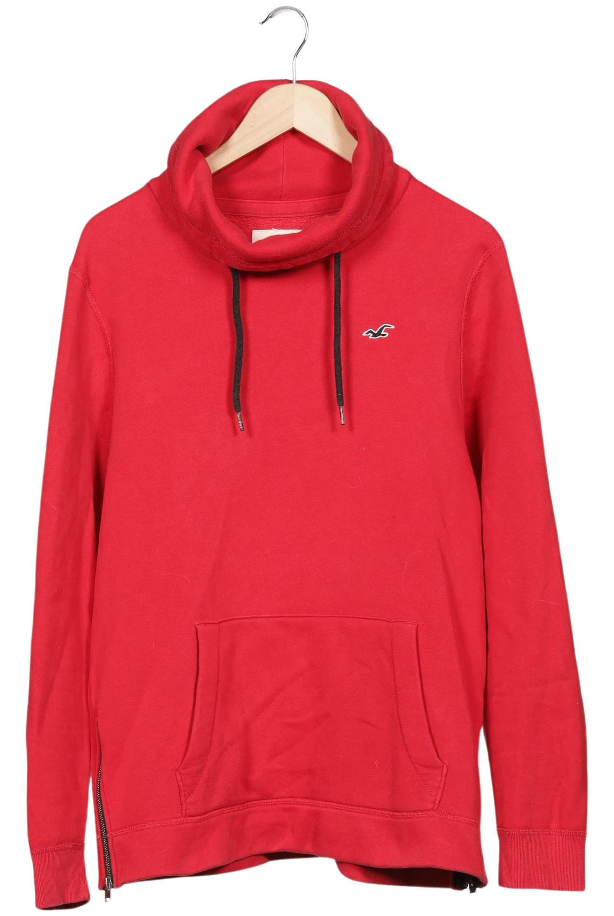 HOLLISTER Sweatshirt & Zip-Up Hoodie in L in Red: front