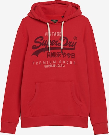 Superdry Sweatshirt 'Heritage' in Rood: voorkant