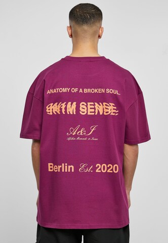 9N1M SENSE T-Shirt 'Sense Anatomy 2' in Lila