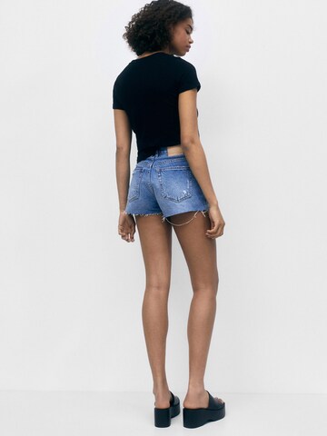 Pull&Bear Regularen Kavbojke | modra barva
