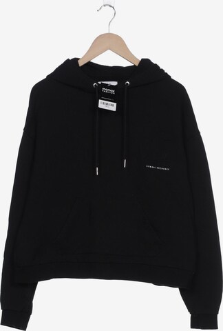 ARMANI EXCHANGE Kapuzenpullover XL in Schwarz: predná strana