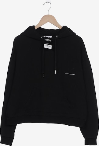 ARMANI EXCHANGE Sweatshirt & Zip-Up Hoodie in XL in Black: front