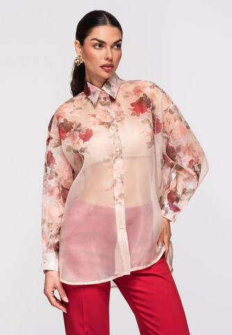 Ombre Blouse 'SH-E0028' in Beige: voorkant