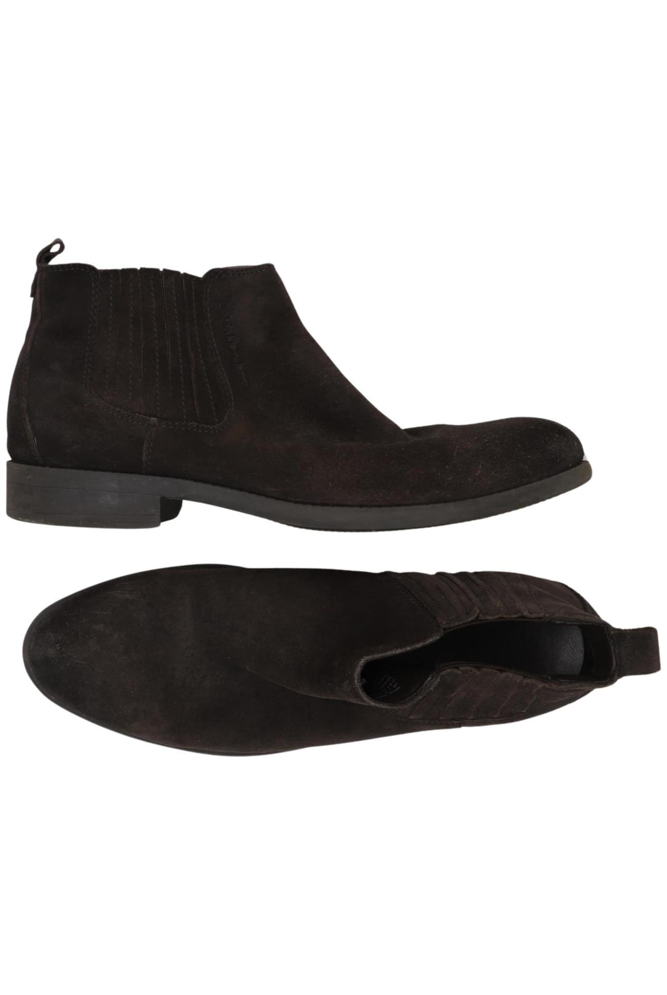 Calvin Klein Jeans Anke & Mid-Calf Boots in 45 in Brown: front