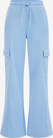 WE Fashion Regular Broek in Blauw: voorkant