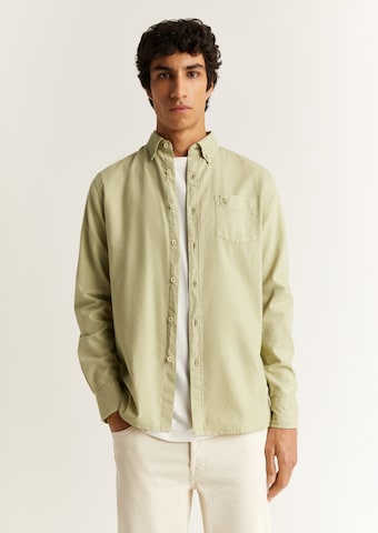 Scalpers Regular fit Button Up Shirt 'Beach ' in Green