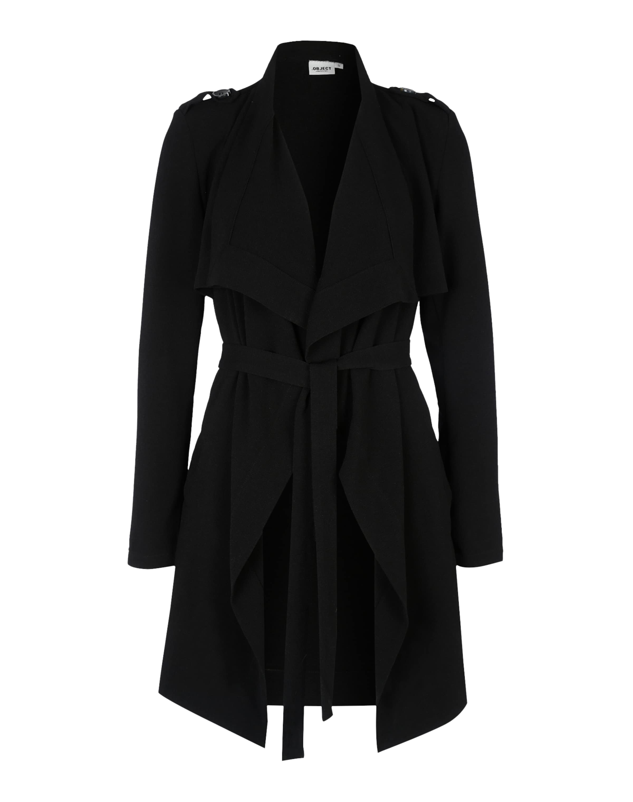 OBJECT Демисезонное пальто 'OBJAnnlee' в Черный: спереди