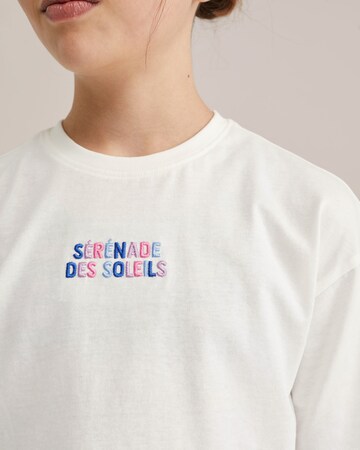WE Fashion Футболка 'Meisjes' в Белый