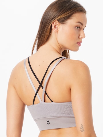 Hummel Bustier Sports-BH i grå