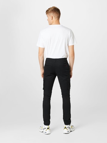 Denim Project Tapered Cargo Pants in Black