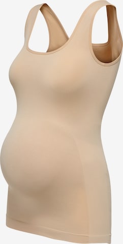 Top 'OLMLILIA' di Only Maternity in beige: frontale