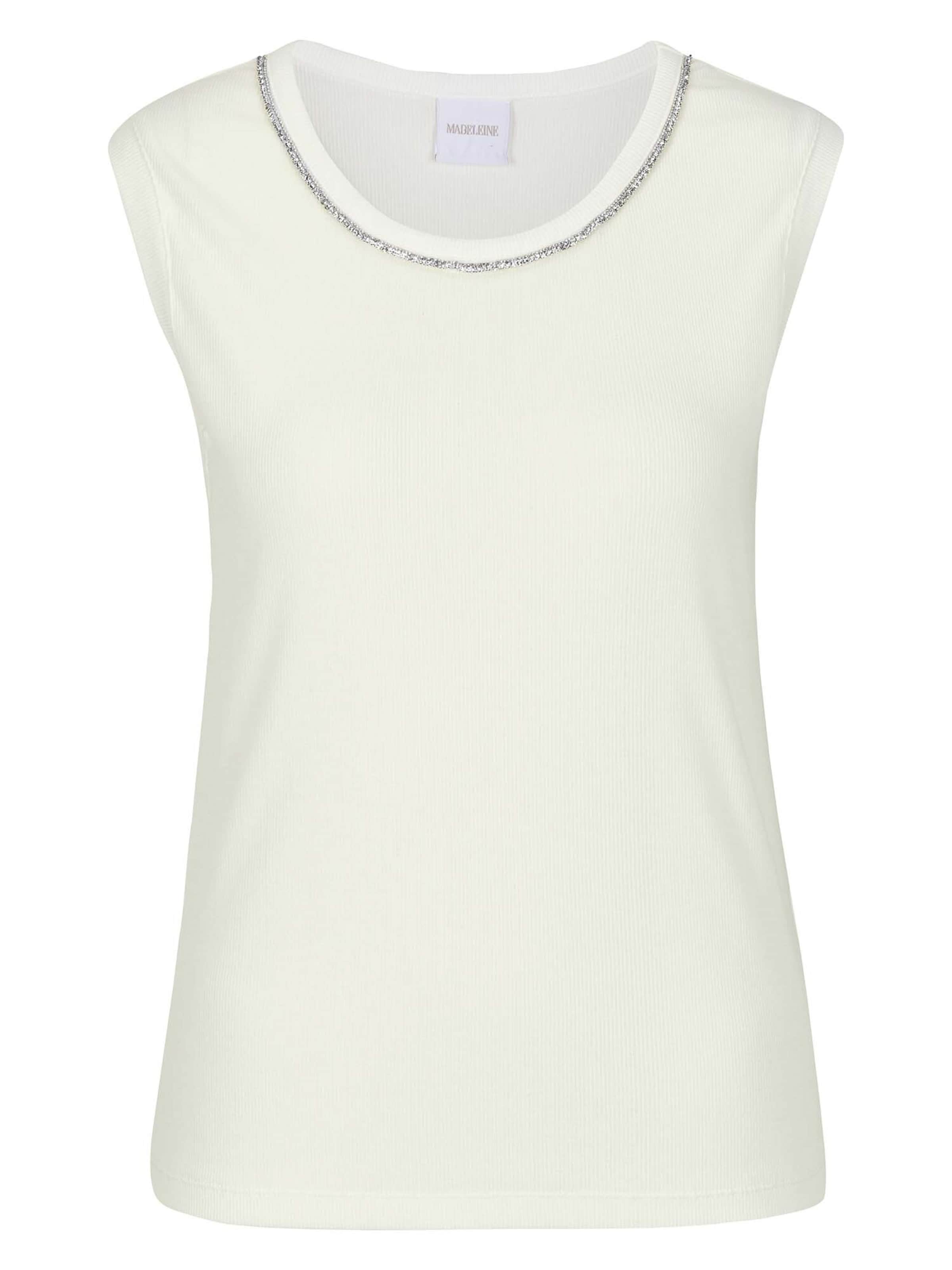 MADELEINE Top in Wit: voorkant