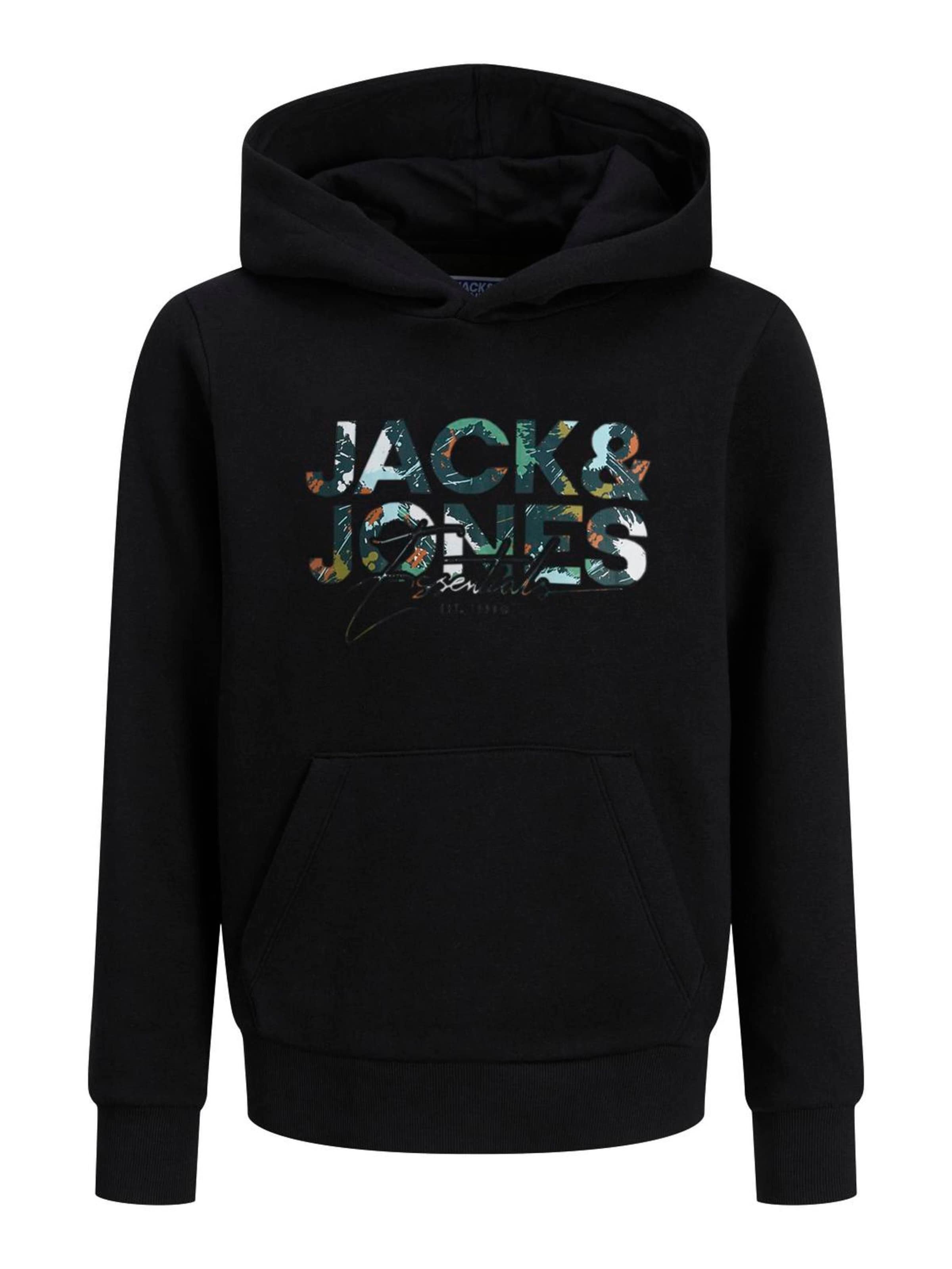 JACK & JONES Sweatshirt i sort: forside