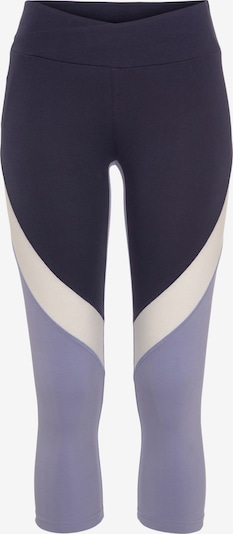 LASCANA ACTIVE Športové nohavice - svetlofialová / tmavofialová / biela, Produkt