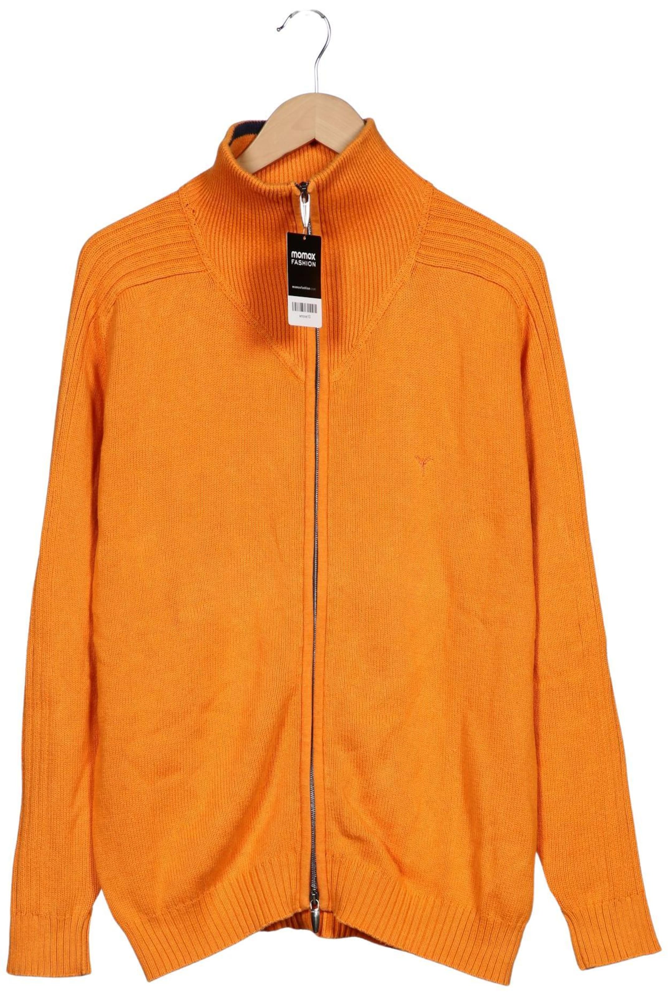 Carlo Colucci Strickjacke in L-XL in orange, Produktansicht