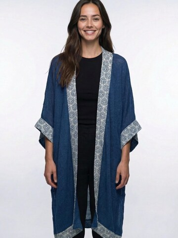 Shop Karey Kimono 'Ethereal Block Kimono'‌‌‌‌‌‌‌‌‌‌ in Blau