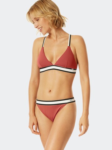 SCHIESSER Triangel Bikinitop 'Aqua Californian Dream ' in Rot