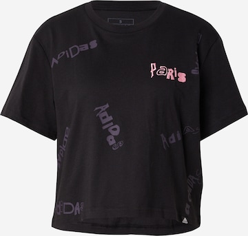 melns ADIDAS SPORTSWEAR Sporta krekls: no priekšpuses