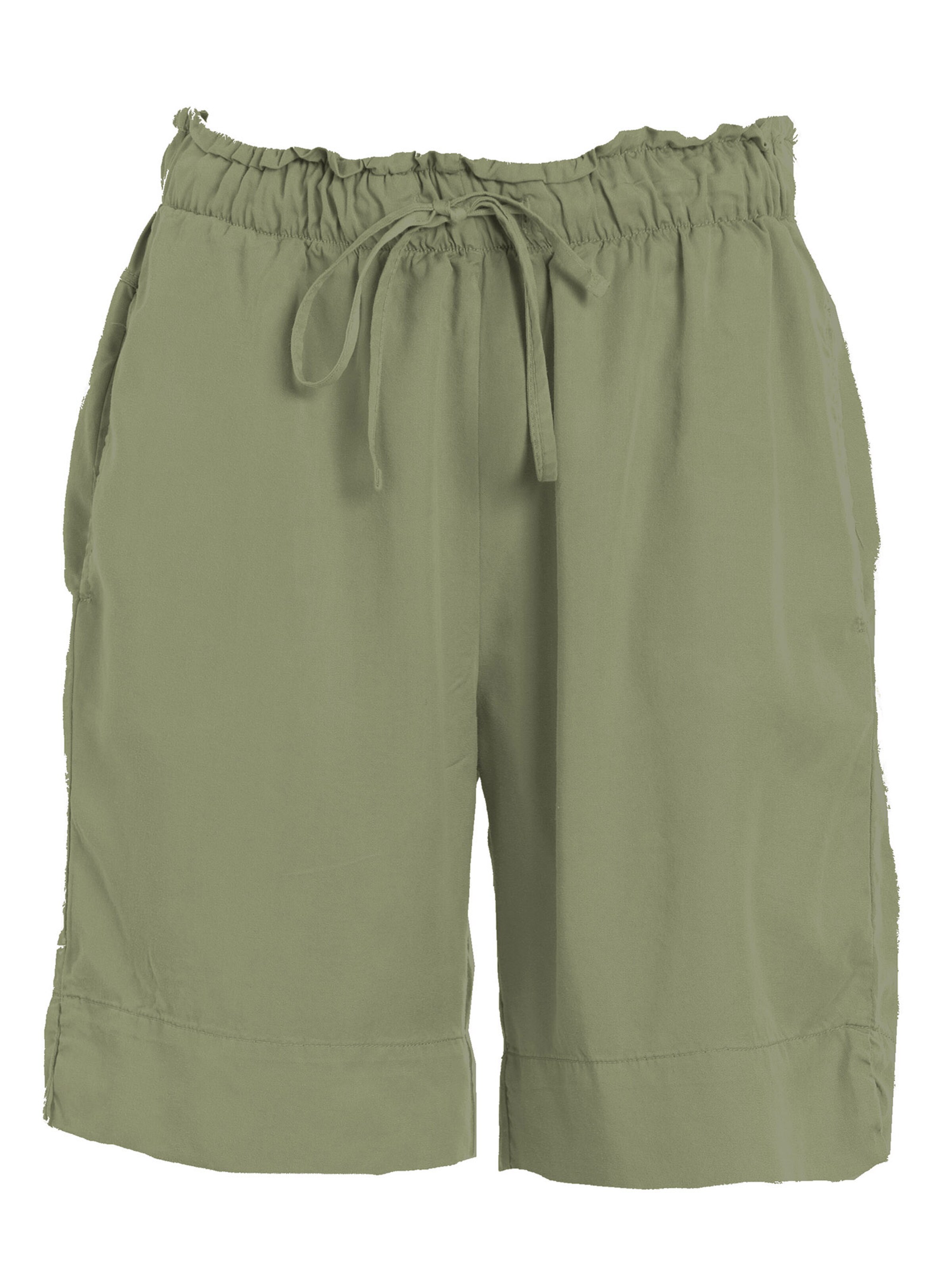 DEHA Loose fit Trousers in Green: front