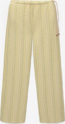 Pull&Bear Lużny krój Spodnie 'PACIFIC' w kolorze zielony: przód
