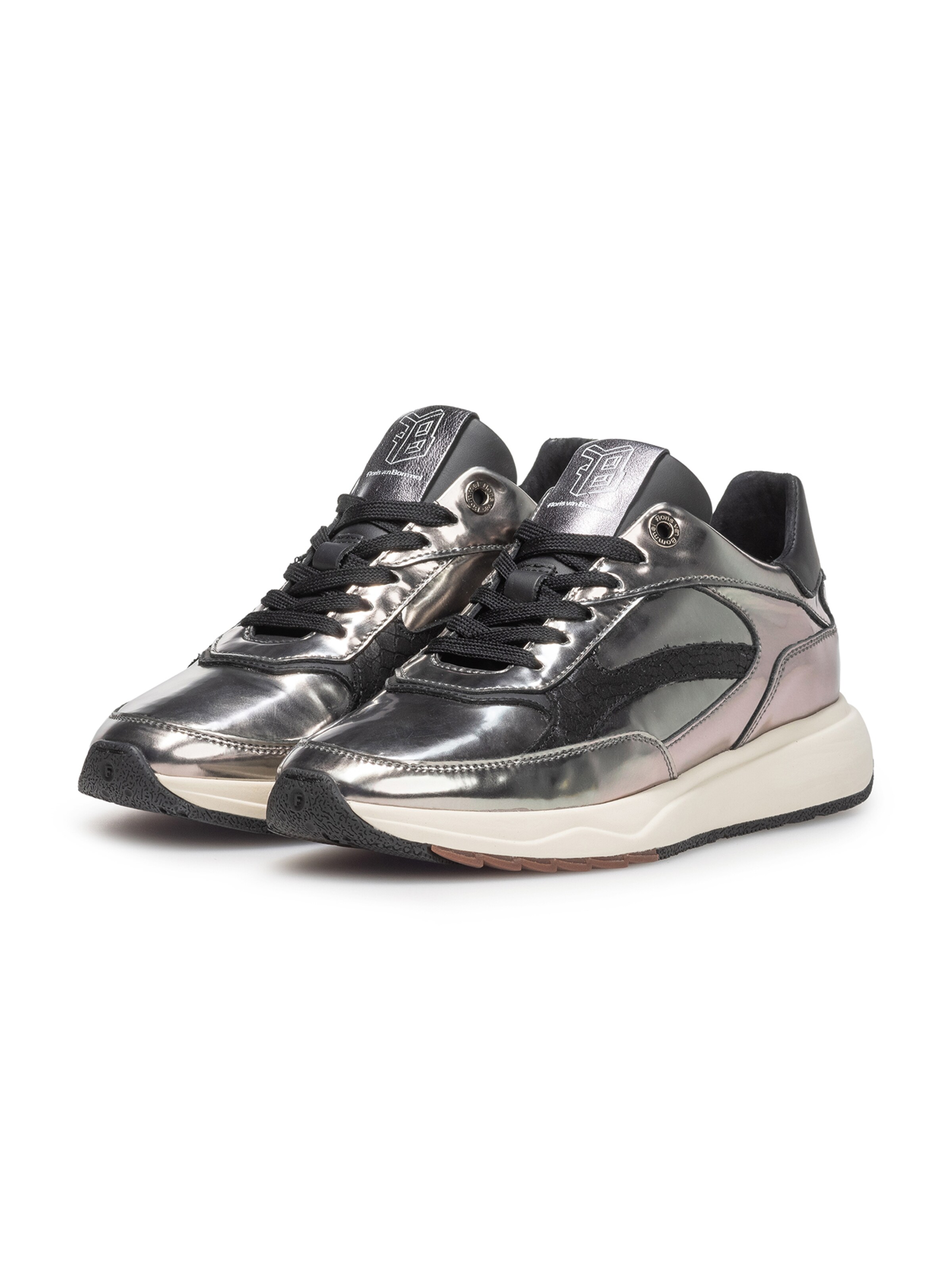 Baskets basses 'Suvi 02' Floris van Bommel en argent