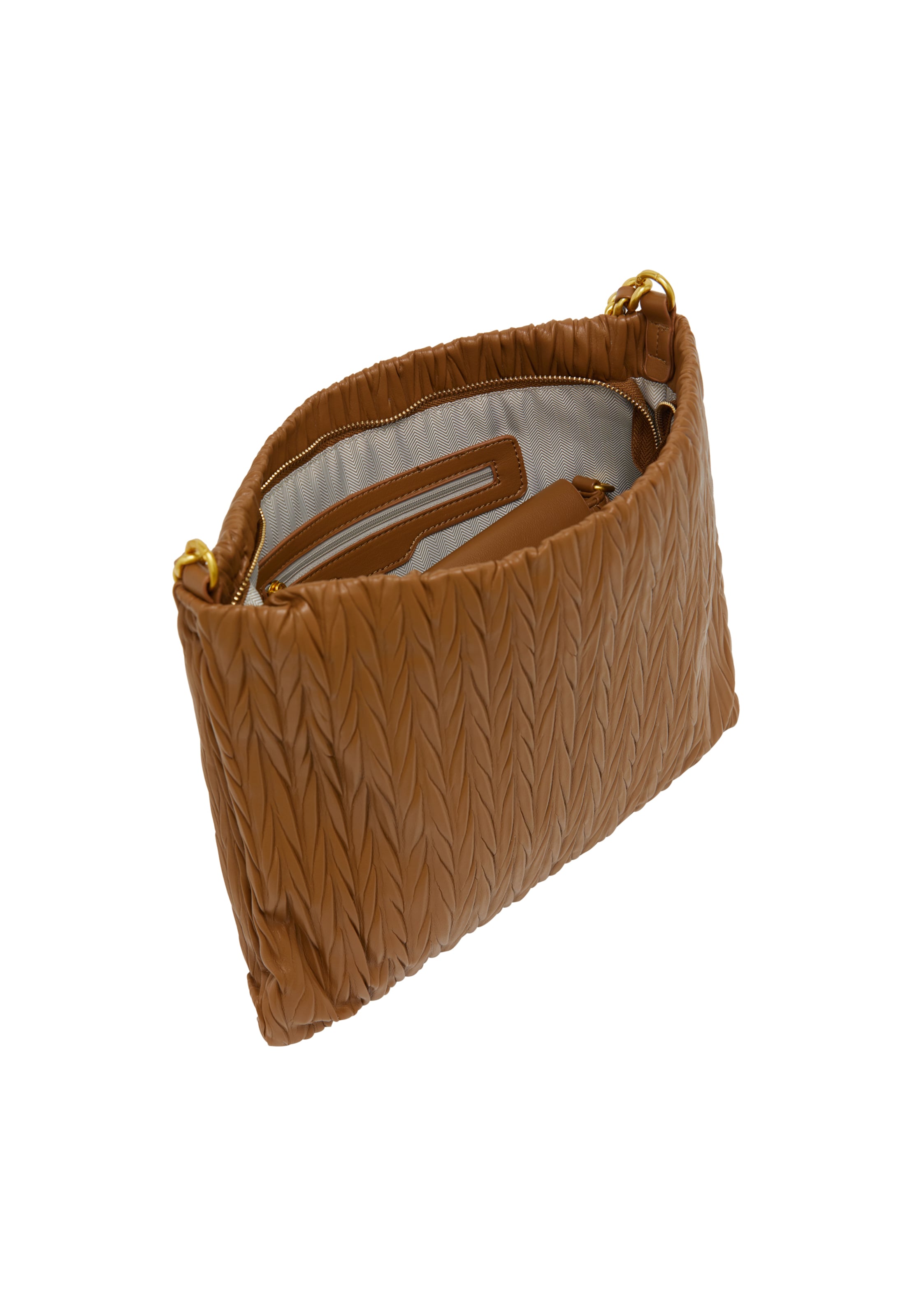 faina Skuldertaske i brun