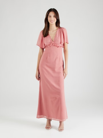 Maya Deluxe Evening dress in Pink: front