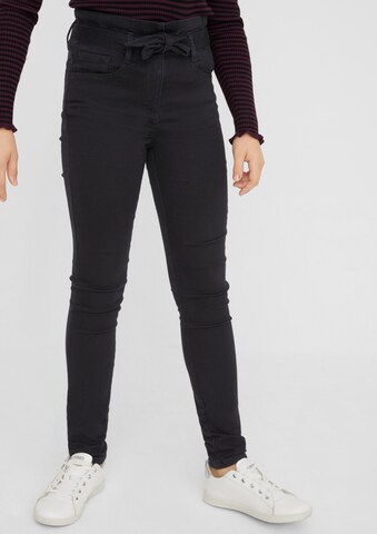 s.Oliver Skinny Jeans in Black: front