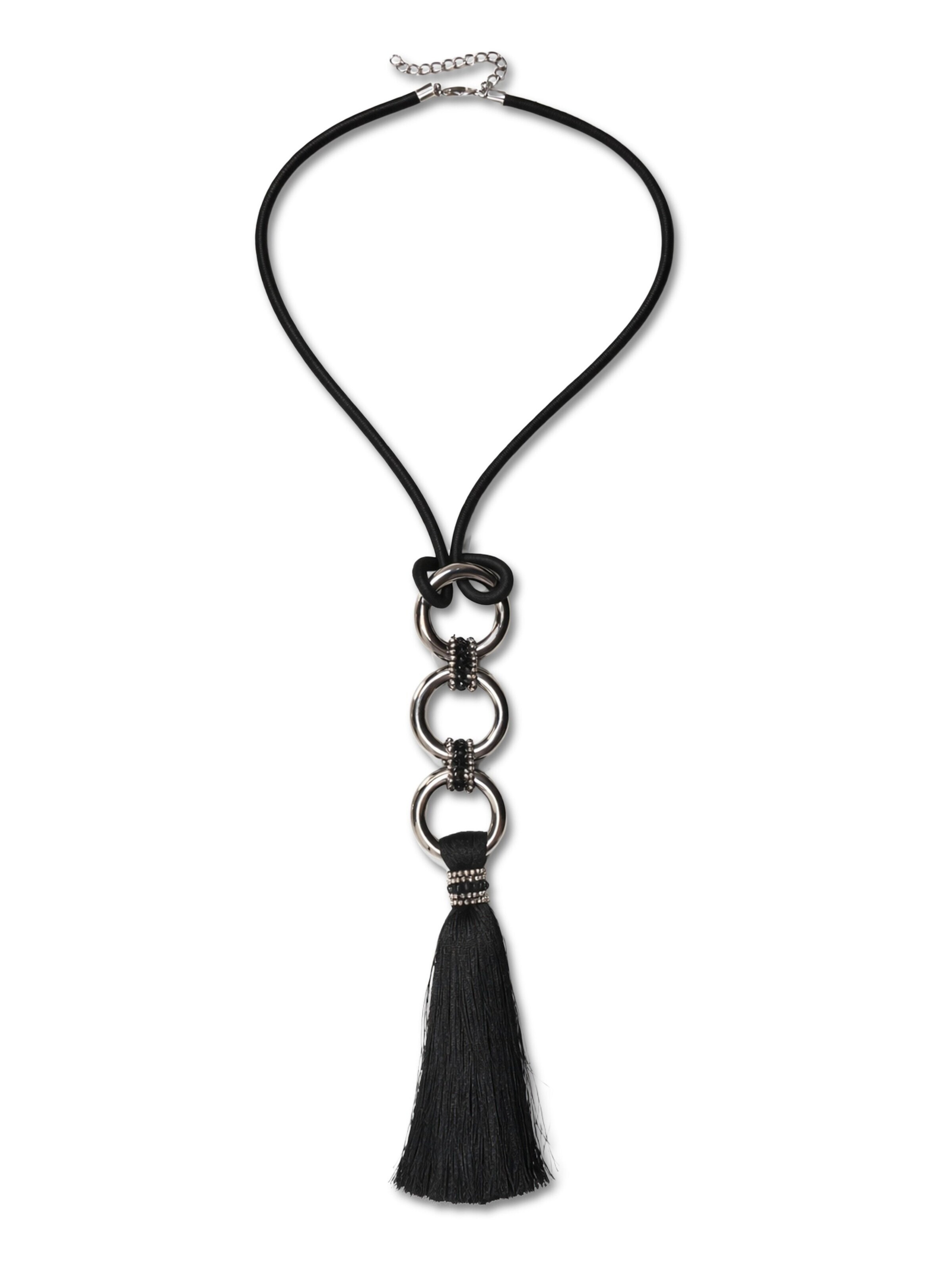 COLLEZIONE ALESSANDRO Necklace 'Leeds' in Black