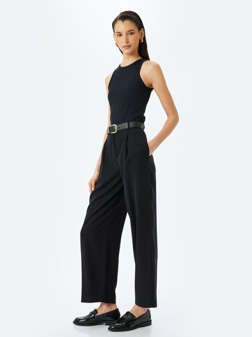 Koton Wide Leg Hose in Schwarz