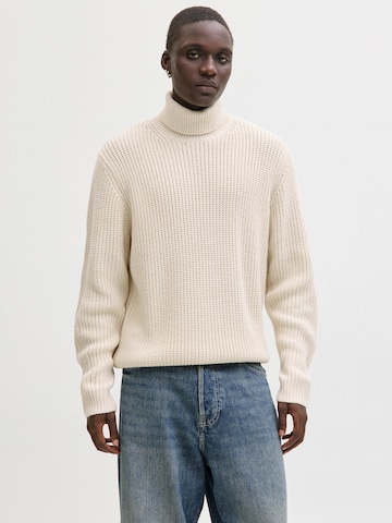JACK & JONES Свитер 'JORBLEECKER' в Бежевый: спереди