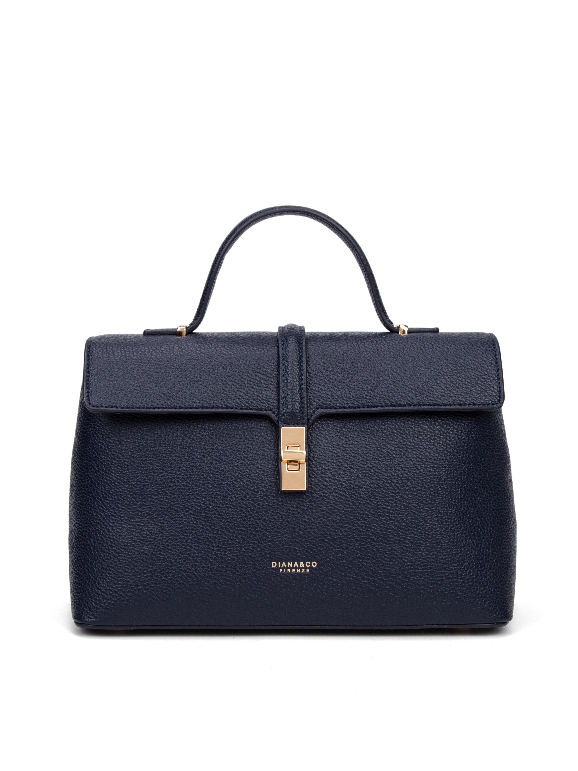 Borsa a mano 'Borsa a Mano Donna Pelle Vegana PU con Girello e Tracolla Rimovibile' di Diana&Co. in blu