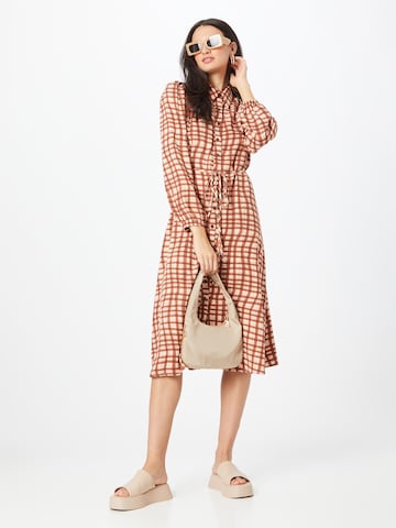 Compania Fantastica Shirt dress 'Vestido' in Brown