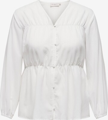 ONLY Carmakoma Blouse in White: front