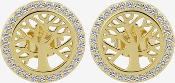 Akzent Earrings '"Emerita" aus 925 Sterlingsilber, rhodiniert, langlebig' in Gold: front